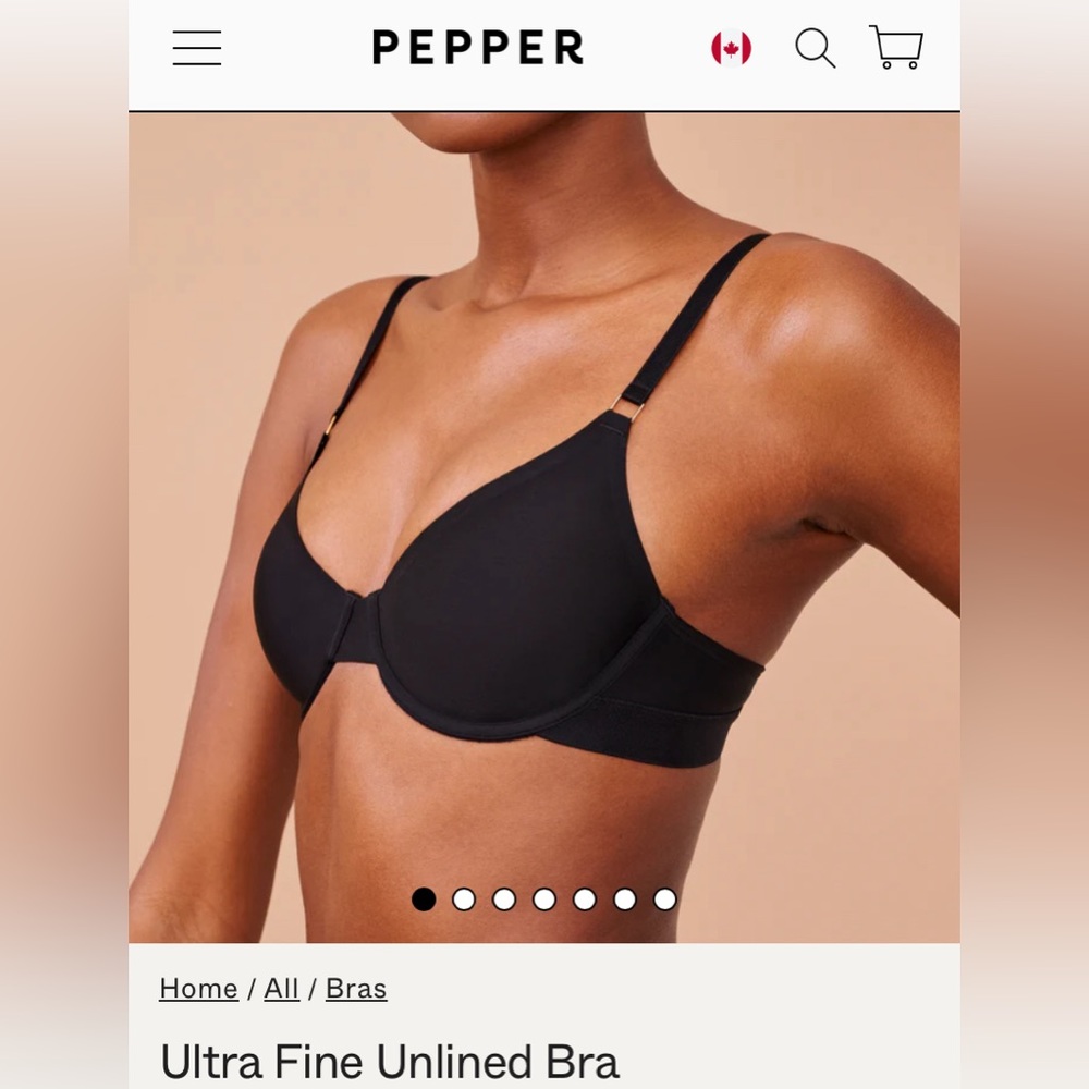 Pepper ultrafine unlines bra 34A